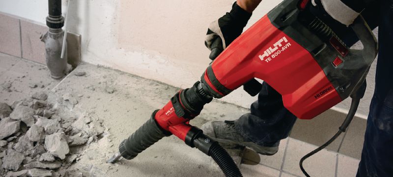 TE 800-AVR Betonabbruchhammer Sehr leistungsstarker Abbruchhammer TE-S für schwere Meißelarbeiten in Beton, mit aktiver Vibrationsreduzierung (AVR) Anwendungen 1