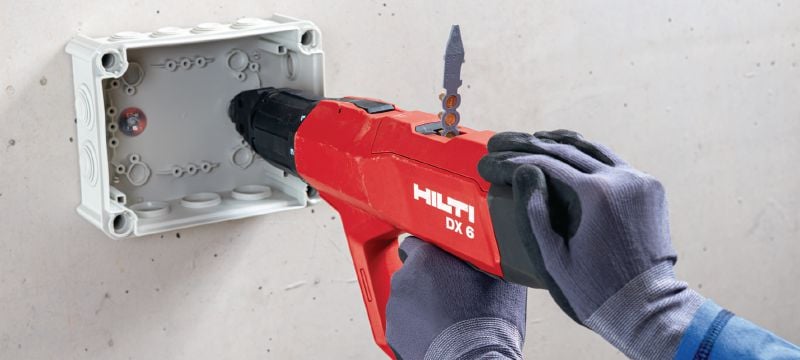 Kit zum Bolzensetzgerät DX 6 Vollautomatisches pulverbetriebenes Bolzensetzgerät – Kit für Wände und Schalungen Anwendungen 1