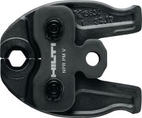 Folie 1 von 2 (selected): Pressbacken NPR PM V Pressbacken für Pressfittinge mit Kontur V bis 35 mm. Kompatibel mit Hilti Rohrpresswerkzeug NPR 19-A.