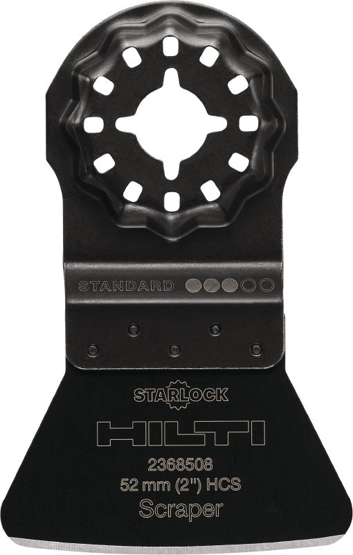 Bild 1 von 1: Spachtelaufsatz für das Multitool Spachtelaufsatz aus Kohlenstoffstahl (HCS) für das oszillierende Multitool, zum Abschaben von Lack oder Klebstoff