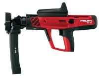 Folie 1 von 4 (selected): Bolzensetzgerät DX 76 Halbautomatisches Bolzensetzgerät für hohe Produktivität, zur Befestigung von Profilblech