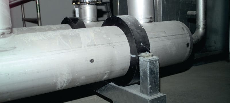 MP-KF 170 Kälterohrschelle Kälterohrschelle mit hochdichter Isolierung für schwere Anwendungen in der Kältetechnik Anwendungen 1