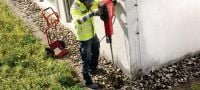 Elektrischer Betonabbruchhammer TE 3000-AVR für schwere Arbeiten Außergewöhnlich leistungsfähiger elektrischer Betonabbruchhammer für schwere Abbrucharbeiten an Böden (mit Universalnetzkabel) Anwendungen 4