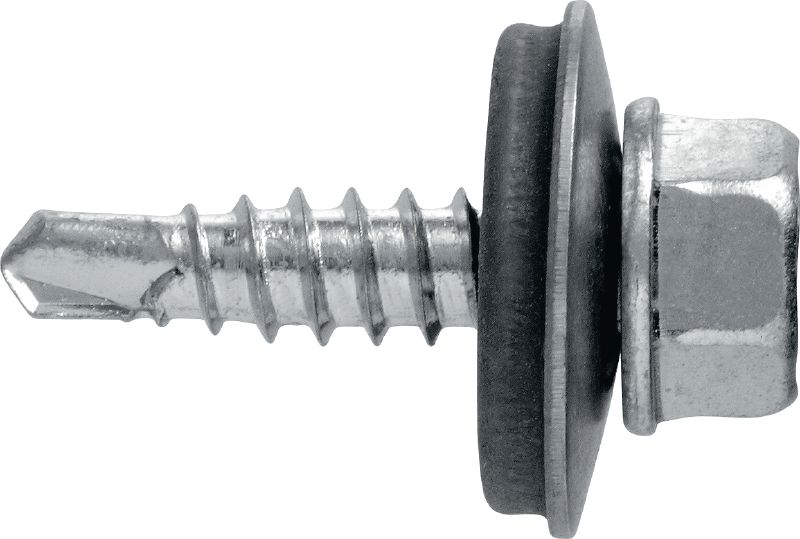 Metallbau-Selbstbohrschrauben S-MD 51 SS Selbstbohrschraube (A4 Edelstahl) mit 16-mm-Unterlegscheibe für dünne Metall-Metall-Befestigungen (bis 3 mm)