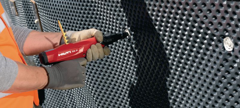 X-P P8 Universalnägel Hochbelastbarer Einzelnagel, der mit Bolzensetzgeräten in Beton und anderen Untergründen gesetzt wird Anwendungen 1