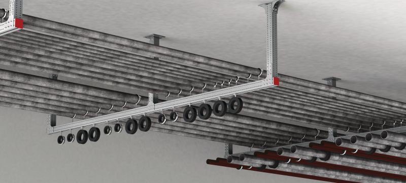 Bild 7 von 11: MT-90H OC Montageträger Montageträger für schwere Anwendungen zur Verwendung mit MT-TFB und MT-THB/MT-HL Komponenten im Aussenbereich Anwendungen 1