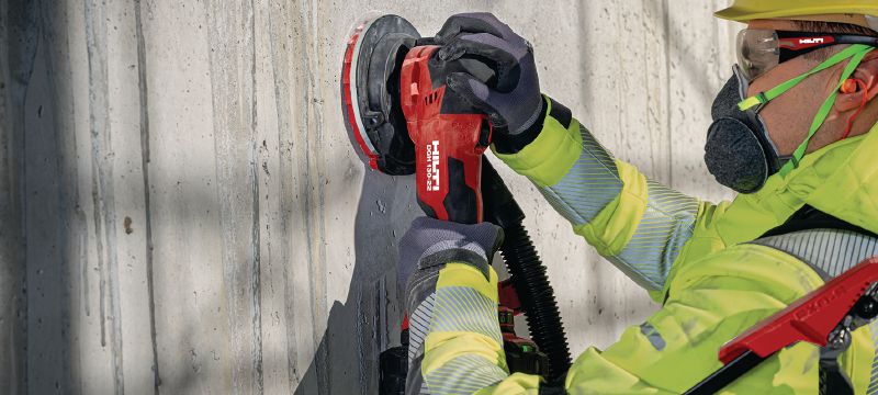 Bild 5 von 7: Akku-Betonschleifgerät DGH 130-22 Akku-Betonschleifgerät mit bürstenlosem Motor zum Schleifen von Betonfugen und zur Oberflächenbearbeitung (Nuron Akku-Plattform) Anwendungen 1