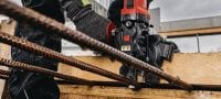 Gehen Sie zu Folie 4 von 7: NRC 6-22 Akku-Bewehrungsschneider Bündigschnittklinge für Bewehrungseisen für Kaltschnitte mit geringer Funkenbildung in Gewindestangen und Bewehrungseisen (bis 25 mm / #8) (Nuron Akku-Plattform) Anwendungen 3