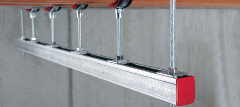 MM-E Schienenendkappe Schienenendkappe zum Abdecken der Enden von Hilti MM Profilschienen Anwendungen 1