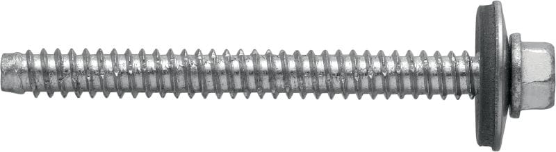 Gewindefurchschrauben S-MP 62S Gewindefurchschraube (A2 Edelstahl) mit 19-mm-Unterlegscheibe zur Befestigung von Stahl-/Aluminiumblechen und Sandwichpaneelen an HTU-Schienen