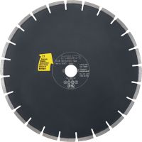 Folie 1 von 2 (selected): Tischsägeblatt DS-BB C1 Geräuscharme Premium-Diamanttrennscheibe reduziert Geräusche um bis zu 50 % – zum Schneiden von Beton