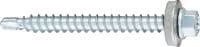 Folie 1 von 1 (selected): Metallbau-Selbstbohrschrauben S-MDW51S Selbstbohrschraube (A2 rostfrei) mit 16-mm-Unterlegscheibe zur Befestigung von Stahl und Aluminium auf Holz