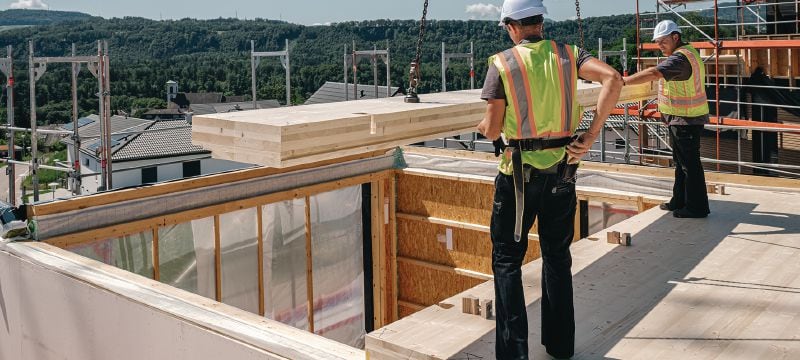 Bild 4 von 10: HTC-P2P Holzbauverbinder Holzverbindersystem zum Ausrichten und Befestigen von Brettsperrholzplatten im Massivholzbau Anwendungen 1