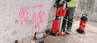 Gehen Sie zu Folie 6 von 7: Kernbohrgerät DD 160 Kompaktes, aber leistungsfähiges Diamantbohrgerät für ständergeführte Betonbohrungen von 25 bis 202 mm (31/32 bis 7-15/16) Anwendungen 3