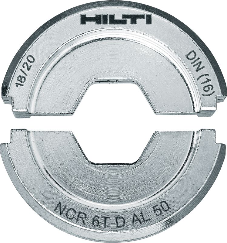 Bild 1 von 6: DIN-Kabelpresseinsätze 6T für Aluminium DIN-Pressbacken mit 6 Tonnen Presskraft für Laschen und Verbinder aus Aluminium bis 300 mm²