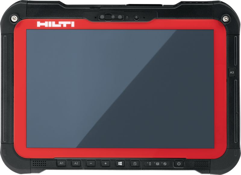 Tablet PLC 600 für Absteckanwendungen Steuerung für Absteckgeräte mit hoher Rechenleistung und 10-Zoll-Bildschirm zum Abstecken, Vermessen und BIM-to-Field-Bemessen mit allen modernen Absteckgeräten von Hilti