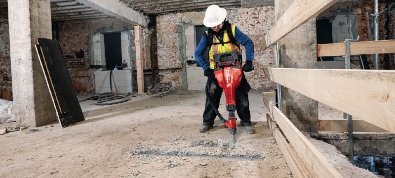 Akku-Abbruchhammer TE 2000-22 Leistungsstarker und leichter Akku-Abbruchhammer zum Aufbrechen von Beton und andere Abbrucharbeiten (kabellose Nuron-Geräteplattform) Anwendungen 1