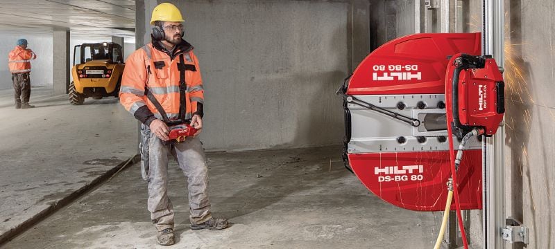 Wandsägeblatt SPX MCS Equidist (60HY: passend für Hilti, Husqvarna® und Tyrolit®) Wandsägeblatt (15 kW) der Ultimate-Leistungsklasse für hohe Geschwindigkeiten und längere Lebensdauer in armiertem Beton (60HY-Aufnahme kompatibel mit Hilti, Husqvarna und Tyrolit® Wandsägen) Anwendungen 1