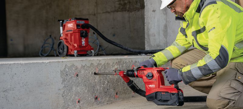 Akku-Bohrhammer TE 30-22 Leistungsstarker SDS Plus (TE-C) Akku-Bohrhammer mit aktiver Vibrationsreduktion und elektronischer Schnellabschaltung zum Bohren und Meißeln in Beton (kabellose Nuron-Geräteplattform) Anwendungen 1