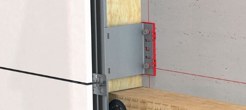 FOX VI L Konsole Vielseitige Wandkonsole zur Montage von Unterkonstruktionen für vorgehängte Fassaden Anwendungen 1