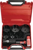 Gehen Sie zu Folie 2 von 2: Lochsägen-Set HS-MU Bimetall Lochsägen-Set MultiCut zum Schneiden von Löchern in unterschiedlichen Materialien