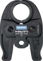 Folie 1 von 1 (selected): Pressbacken NPR PM UP Pressbacken für Uponor S-Press® / Uponor S-Press Plus® Pressfittinge bis 40 mm. Kompatibel mit den Hilti Rohrpressen NPR 19