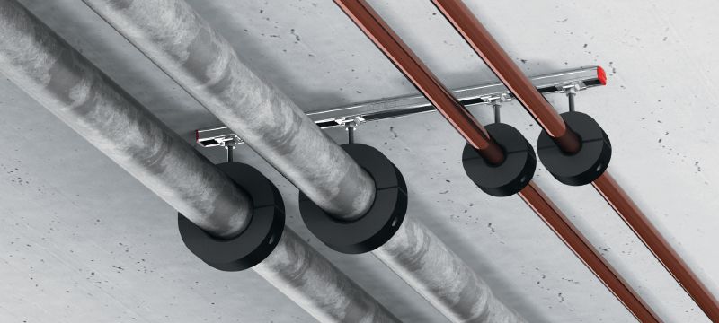 Bild 7 von 8: MRP-KF Kälterohrschelle mit Schnellverschluss Kälterohrschelle mit hochdichter Isolierung und Schnellverschluss für schwere Anwendungen in der Kältetechnik Anwendungen 1