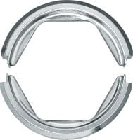 Gehen Sie zu Folie 2 von 6: DIN-Kabelpresseinsätze 6T für Aluminium DIN-Pressbacken mit 6 Tonnen Presskraft für Laschen und Verbinder aus Aluminium bis 300 mm²