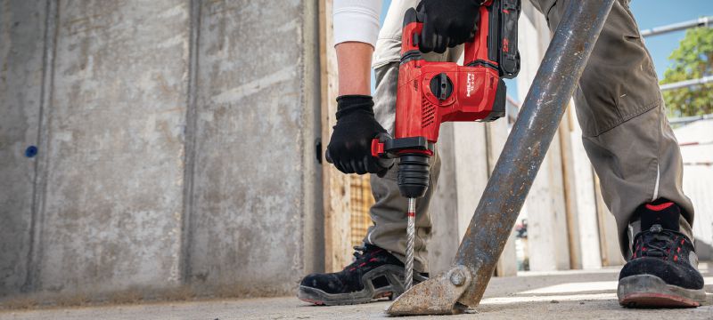 Akku-Bohrhammer TE 6-22 Vielseitiger SDS Plus Akku-Bohrhammer mit großem Bohrbereich, Feinmeißel und Schnellwechselaufnahme (kabellose Nuron-Geräteplattform) Anwendungen 1