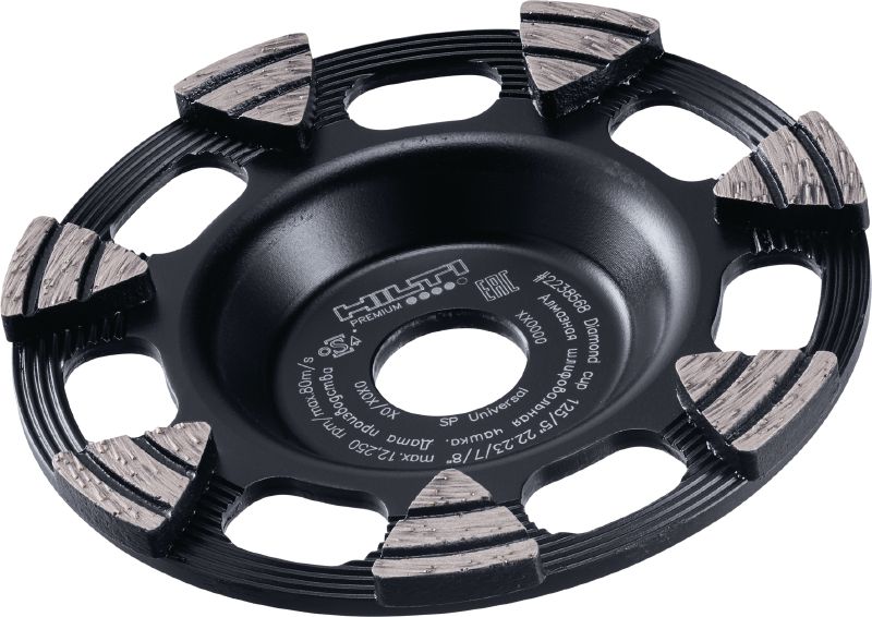 Bild 2 von 5: Diamanttopfscheibe SP Universal Diamanttopfscheibe der Premium-Leistungsklasse für zügiges Winkelschleifen auf Beton, Estrich und Naturstein
