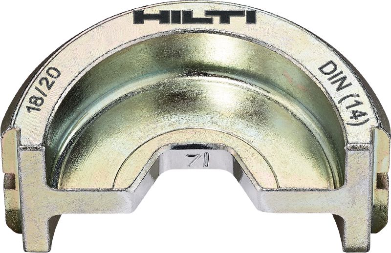 Bild 5 von 6: DIN-Kabelpresseinsätze 6T für Kupfer DIN-Pressbacken mit 6 Tonnen Presskraft für Laschen und Verbinder aus Kupfer bis 300 mm²