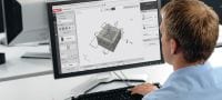 PROFIS Engineering Suite – Software zur Bemessung von Bauwerksverbindungen Cloudbasierte PROFIS Engineering-Software für die Bemessung von Beton-Stahl- und Beton-Beton-Verbindungen unter Berücksichtigung verschiedener Normen und Zulassungen Anwendungen 1