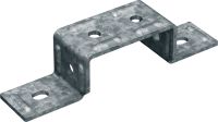 Folie 1 von 1 (selected): MT-CC-40/50X2 OC U-Klammer Klammer für Querverbindungen zwischen zwei Schienen oder zwischen einer Schiene und einem Montageträger mittels MT Profilschiene, für den Einsatz in Außenbereichen mit niedriger Schadstoffkonzentration