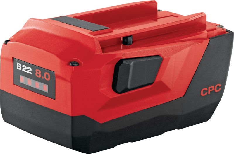 22-V-Akku B22 8.0 Ultimate-Power Li-Ionen-Akku 22 V 8,0 Ah für extrem lange Laufzeit