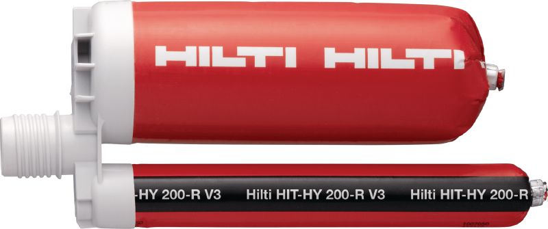 Injektionsmörtel HIT-HY 200-R V3 Hybrid-Injektionsmörtel der Ultimate-Leistungsklasse, mit Zulassungen für nachträgliche Bewehrungsanschlüsse und zur Verankerung von Grundplatten aus Baustahl