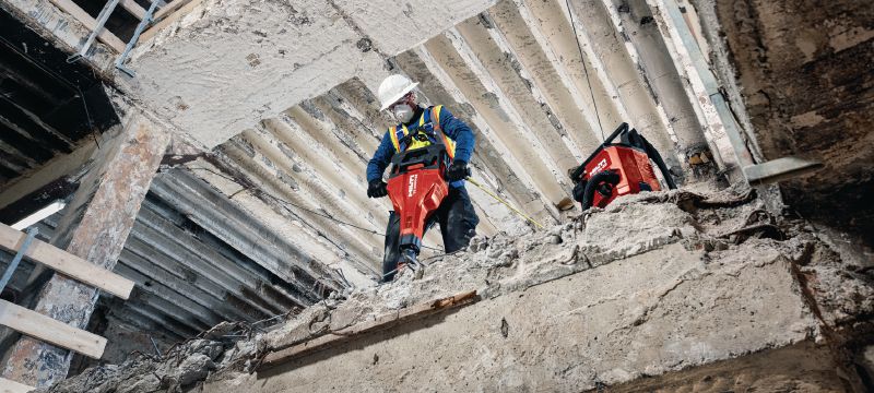 Akku-Abbruchhammer TE 2000-22 Leistungsstarker und leichter Akku-Abbruchhammer zum Aufbrechen von Beton und andere Abbrucharbeiten (kabellose Nuron-Geräteplattform) Anwendungen 1