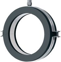 Gehen Sie zu Folie 3 von 6: MRP-RPC Kälterohrschelle mit Schnellverschluss Galvanisch verzinkte Kälterohrschelle mit einer Dämmschichtstärke von 19 mm