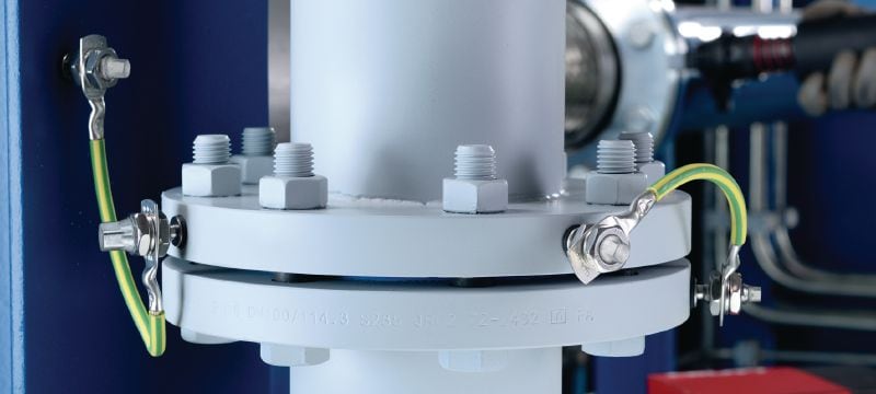 Gewindeschraubbolzen S-BT EF Gewindebolzen (feuerverzinkter Kohlenstoffstahl, metrisches Gewinde) für elektrische Verbindungen auf Stahl in leicht korrosiven Bereichen Anwendungen 1