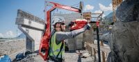 Gehen Sie zu Folie 5 von 5: EXO-T-22 Auswuchtsystem Tragbares Auswuchtsystem für Baustellen mit aktiver Gewichtsverteilung für Schwerelosigkeit bei schweren Abbrucharbeiten und Bohrungen (Nuron Akku-Plattform) Anwendungen 2