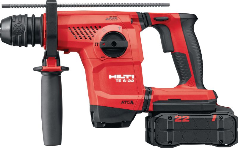 Akku-Bohrhammer TE 6-22 Vielseitiger SDS Plus Akku-Bohrhammer mit großem Bohrbereich, Feinmeißel und Schnellwechselaufnahme (kabellose Nuron-Geräteplattform)
