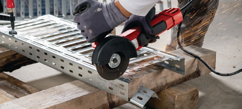 Winkelschleifer AG 125-20D Winkelschleifer 2.000 W mit bürstenlosem Motor und Totmann-Schalter zum Schneiden und Schleifen in Metall, Beton und Mauerwerk mit Scheiben bis 125 mm Anwendungen 1