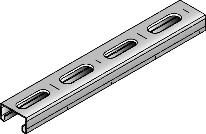 MM-C-16 Verzinkte MM Profilschiene (16 mm hoch) für leichte Anwendungen