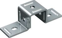 Folie 1 von 1 (selected): MT-CC-BC 40/50 U-Klammer Klammer zur Querverbindung einer MT Montageschiene an Beton