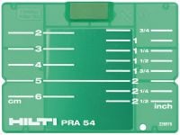 Zieltafel PRA 54 (CM/IN) 