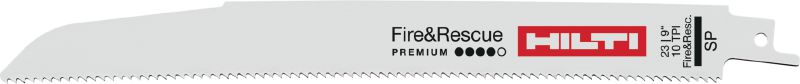Bild 1 von 1: Säbelsägeblätter für Feuerwehr und Rettungsdienste Langlebigere Säbelsägeblätter für zügige Schnitte durch schweres Metall bei Feuerwehr- und Rettungseinsätzen