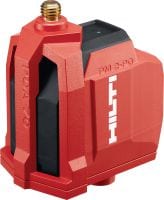 Folie 1 von 4 (selected): PM 2-PG / POA 70 Absteck-Punktlaser Selbstnivellierender Absteck-Punktlaser für einfachere und genauere Bemessungen mit Ihrer Totalstation