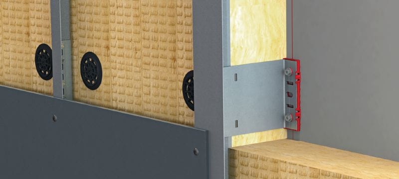 FOX VI L Konsole Vielseitige Wandkonsole zur Montage von Unterkonstruktionen für vorgehängte Fassaden Anwendungen 1