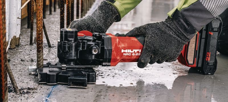 Bild 2 von 7: NRC 6-22 Akku-Bewehrungsschneider Bündigschnittklinge für Bewehrungseisen für Kaltschnitte mit geringer Funkenbildung in Gewindestangen und Bewehrungseisen (bis 25 mm / #8) (Nuron Akku-Plattform) Anwendungen 1