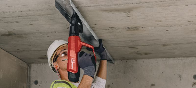 Bild 4 von 6: X-X P8 Trockenbaunagel (Einzelnagel) Einzelnägel der Ultimate-Leistungsklasse, die mit Bolzensetzgeräten in Beton und anderen Untergründen gesetzt werden Anwendungen 1