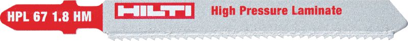 Stichsägeblatt für HPL-Platten Stichsägeblatt der höchsten Leistungsklasse – wesentlich weniger Absplitterungen in HPL-Platten